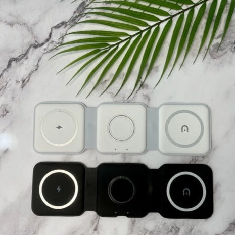 Travel Frenzy Foldable 3-in-1 Wireless Charger