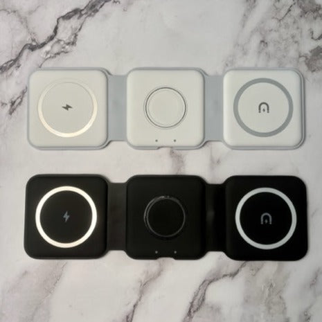 Travel Frenzy Foldable 3-in-1 Wireless Charger