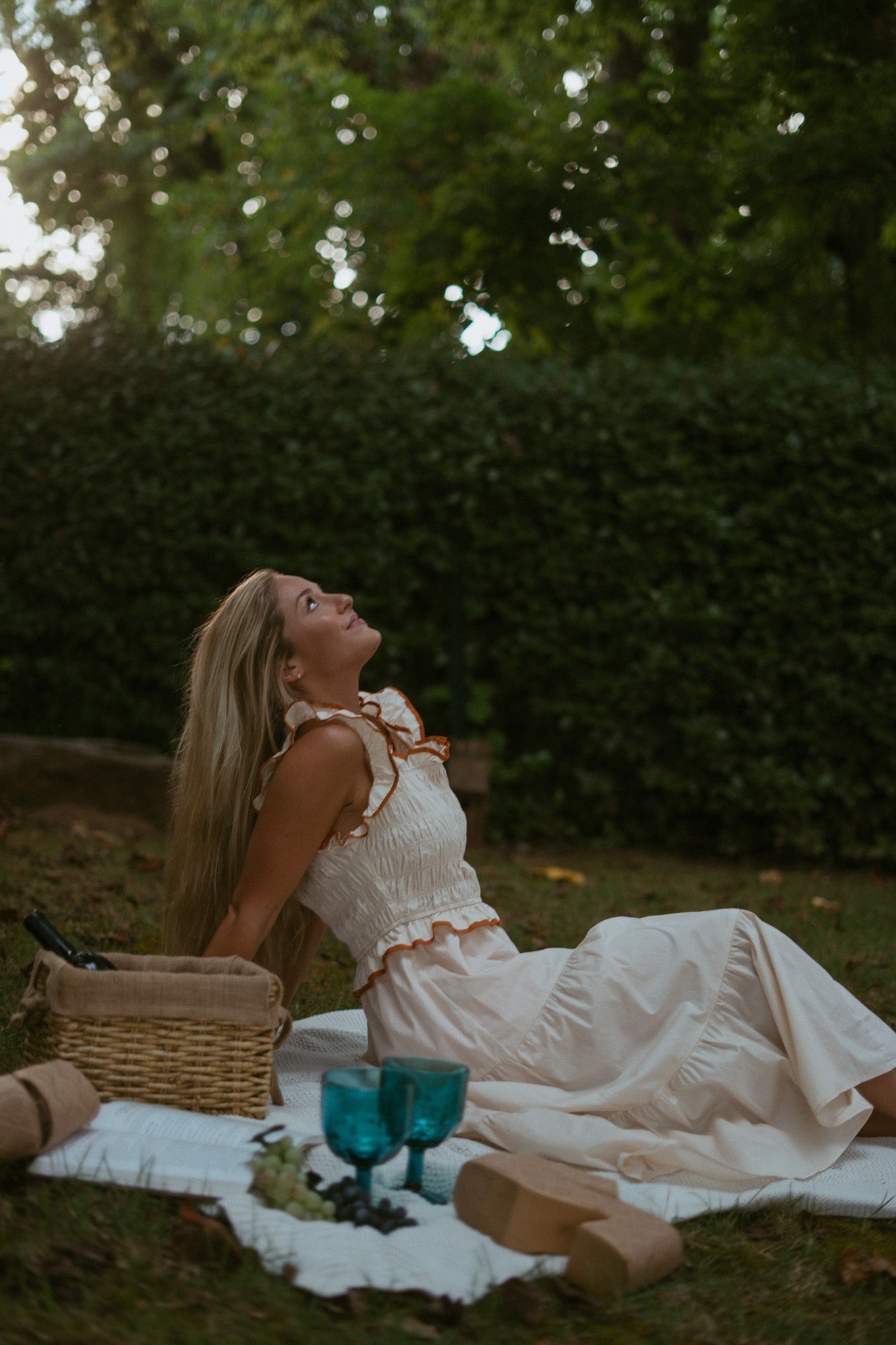 Tuscan Sunset Ruffle Dress