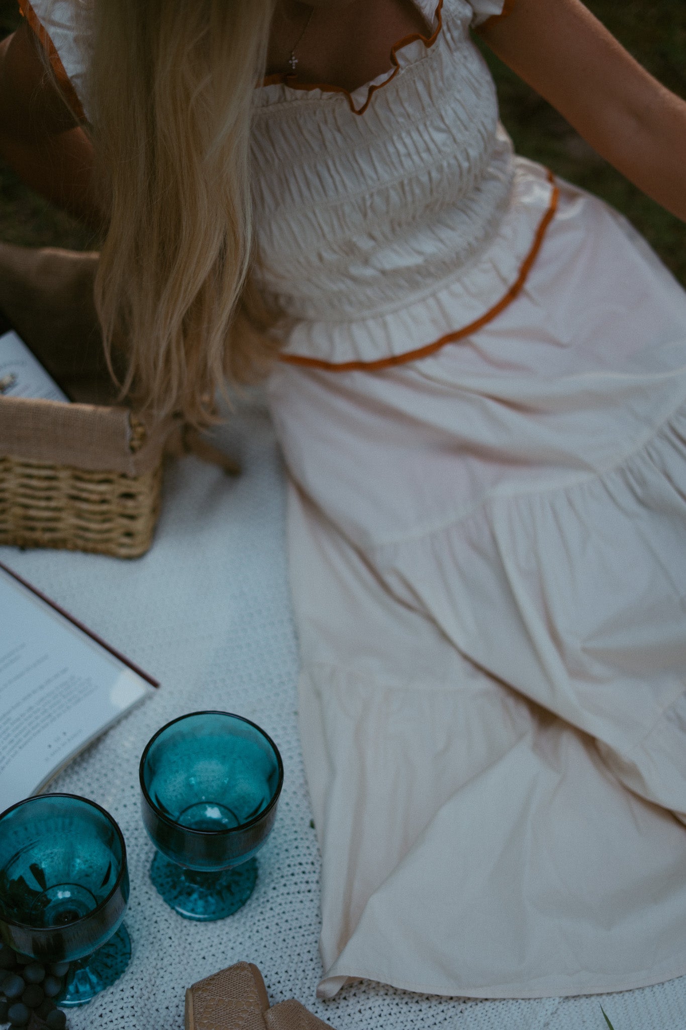 Tuscan Sunset Ruffle Dress