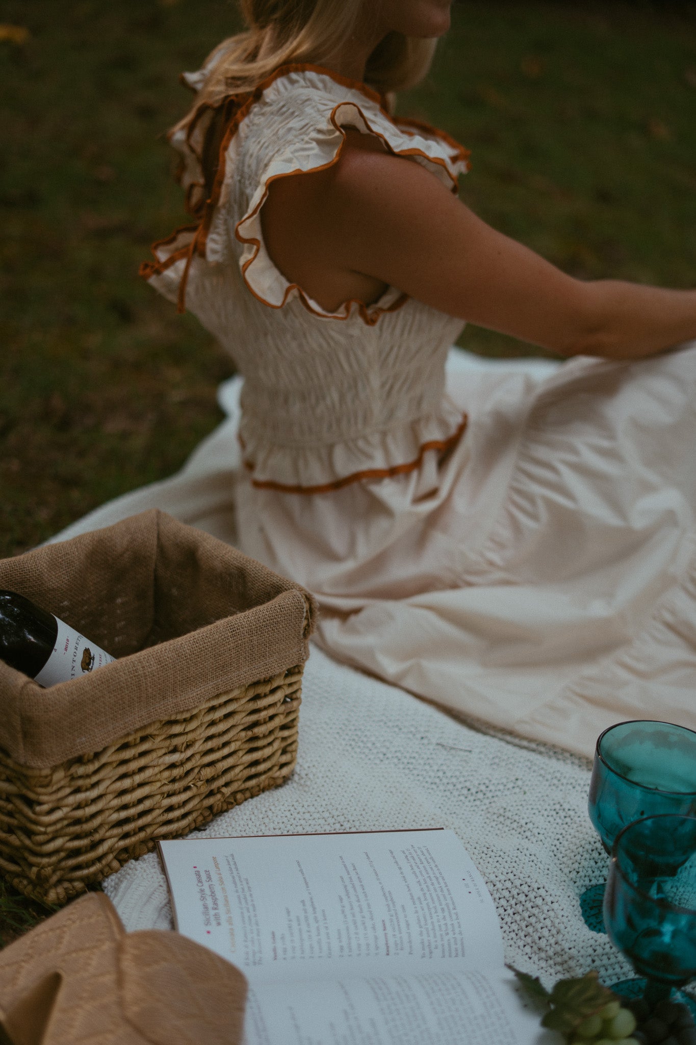 Tuscan Sunset Ruffle Dress