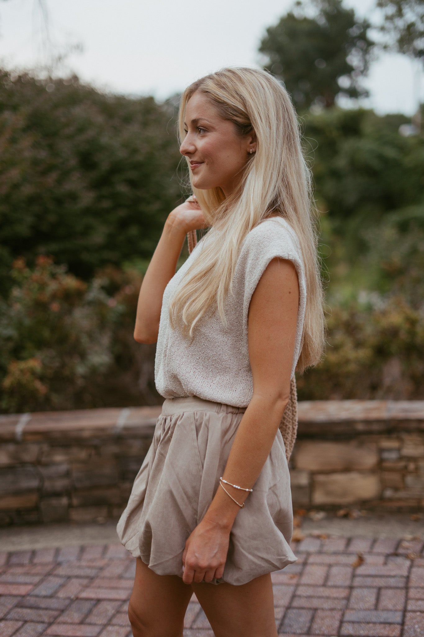 Chianti Breeze Suede Bubble Shorts