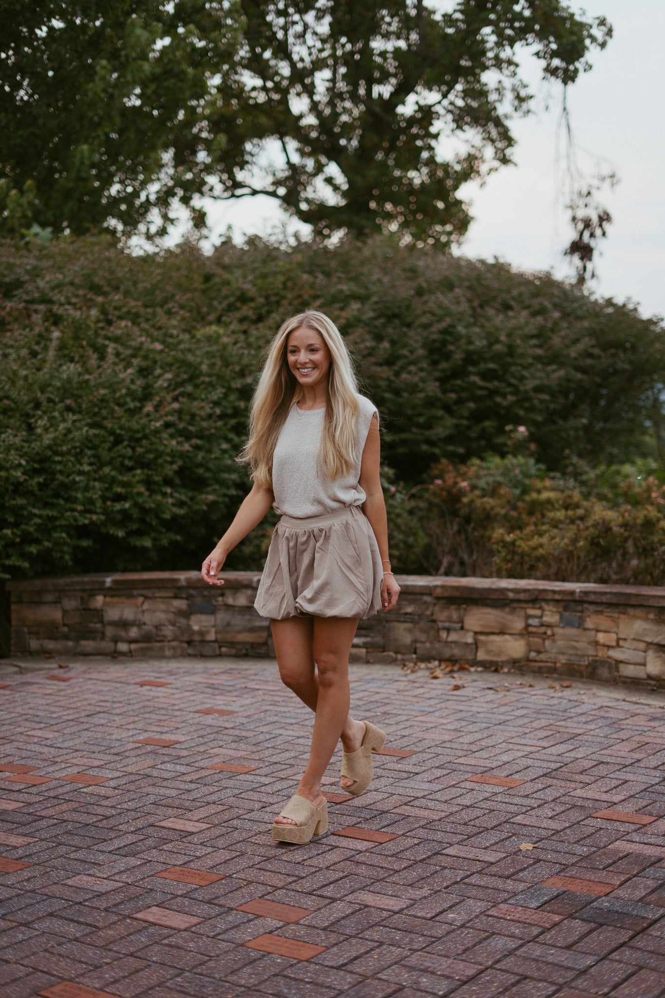 Chianti Breeze Suede Bubble Shorts