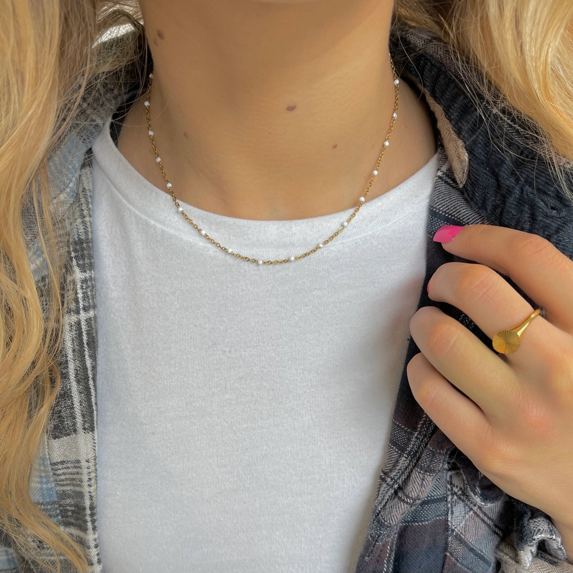 Coastal Bliss Beaded Waterproof Necklace