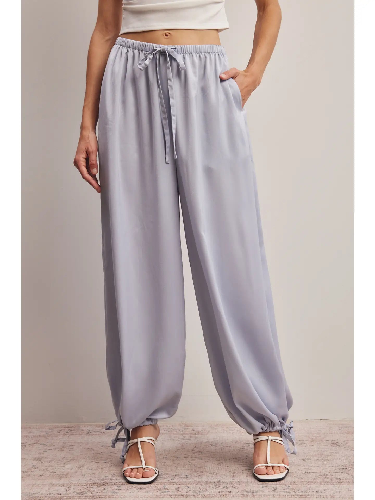 Ocean Mist Silk Pants