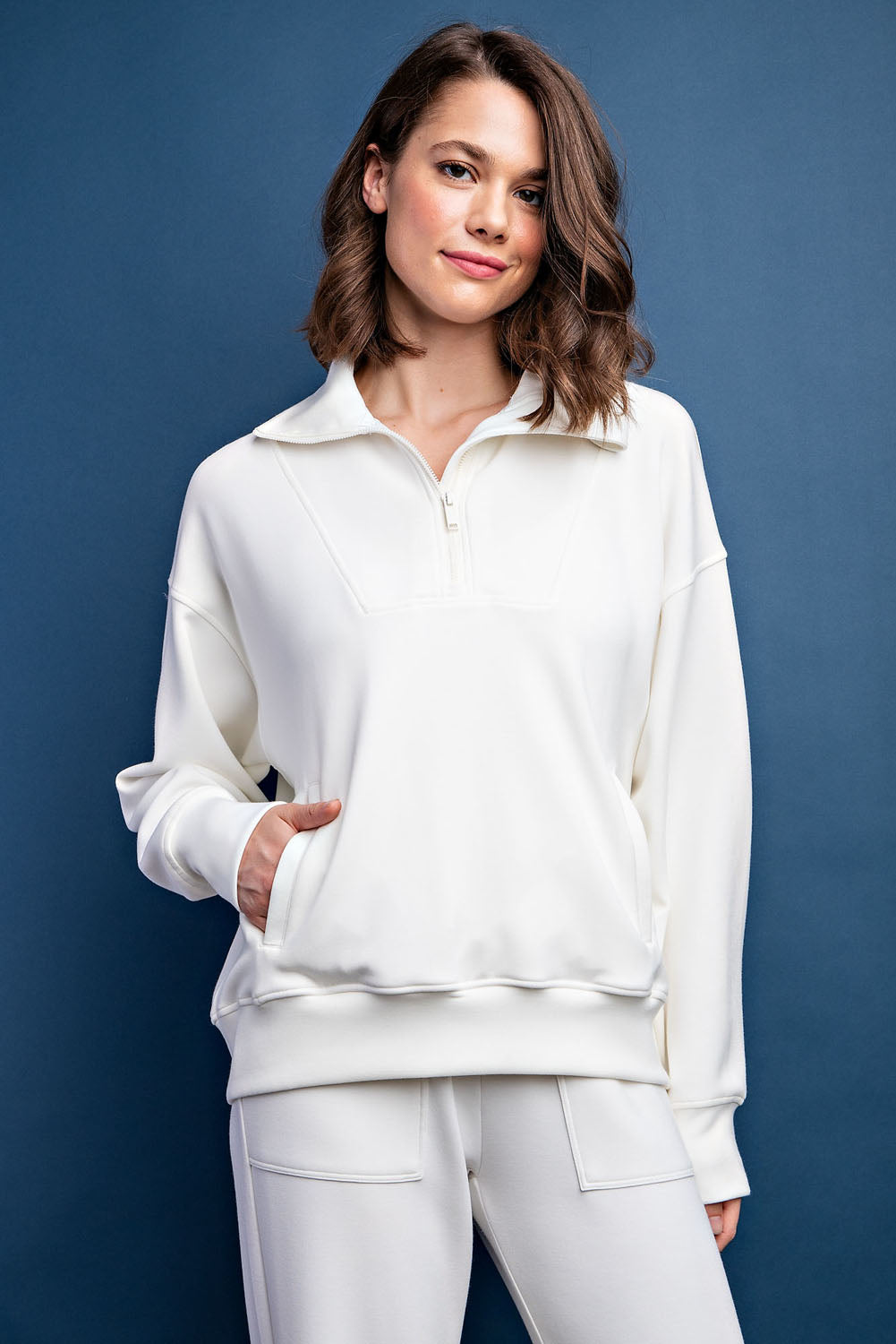 Roam Free Modal Quarter Zip Pullover