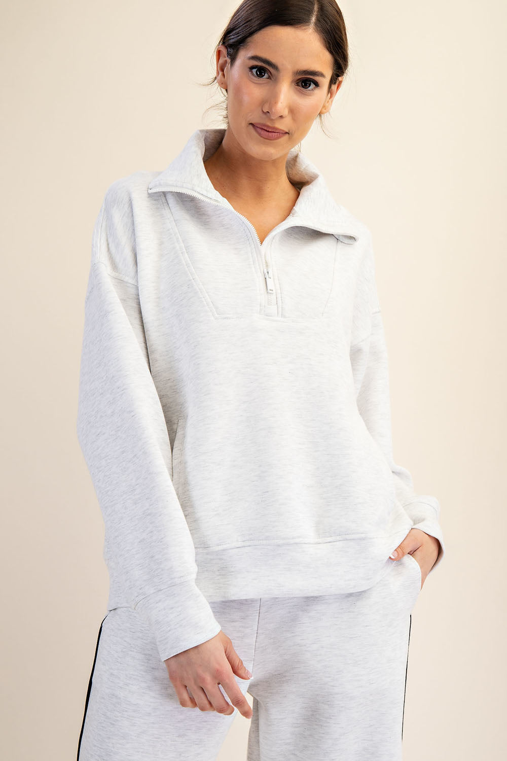 Roam Free Modal Quarter Zip Pullover