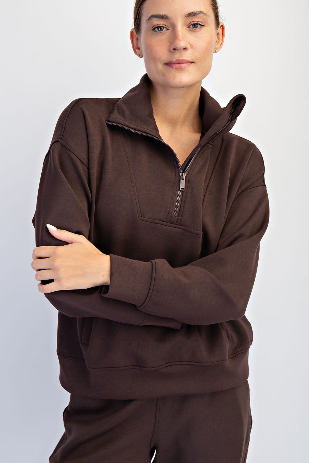 Roam Free Modal Quarter Zip Pullover