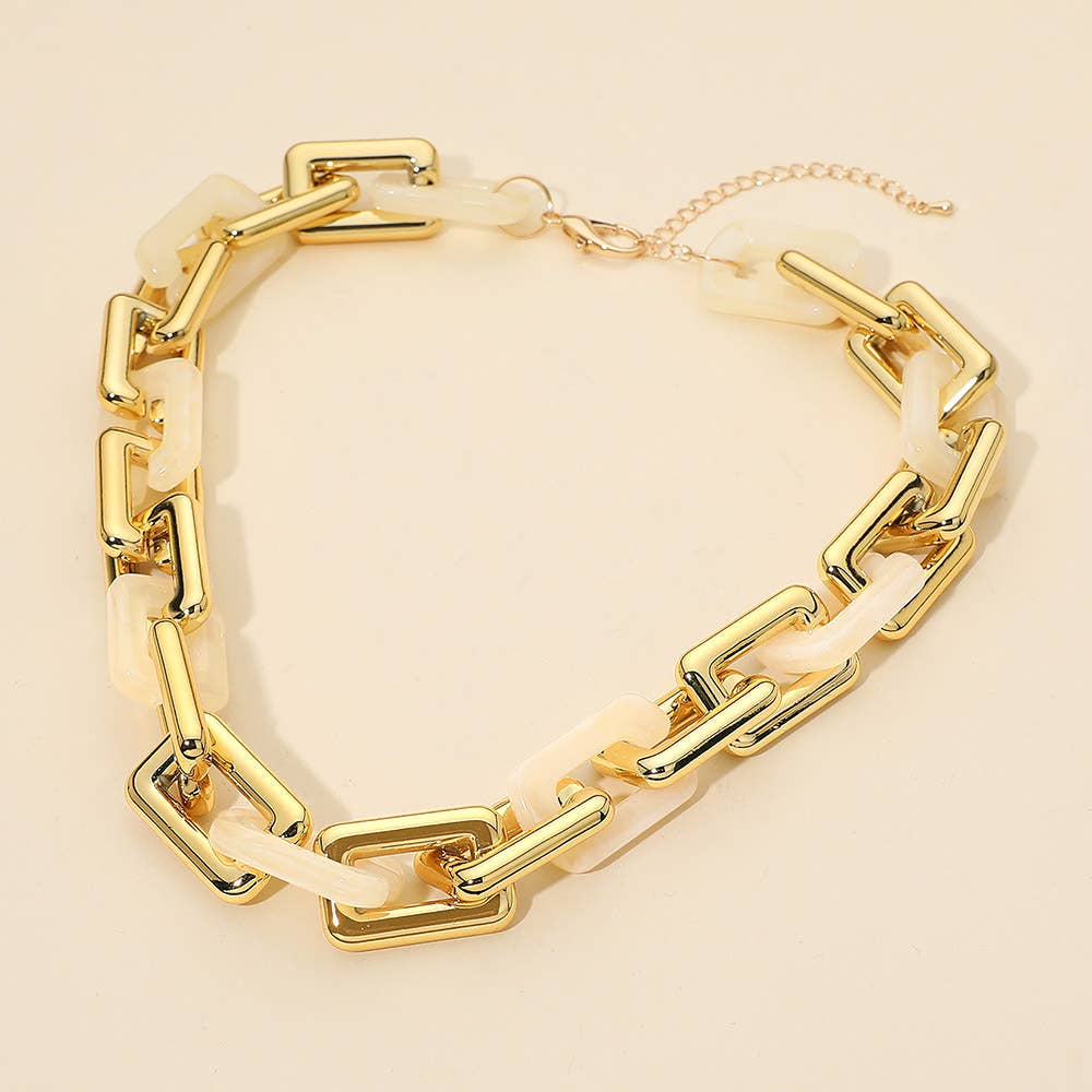 Cape Town Geometric Link Necklace