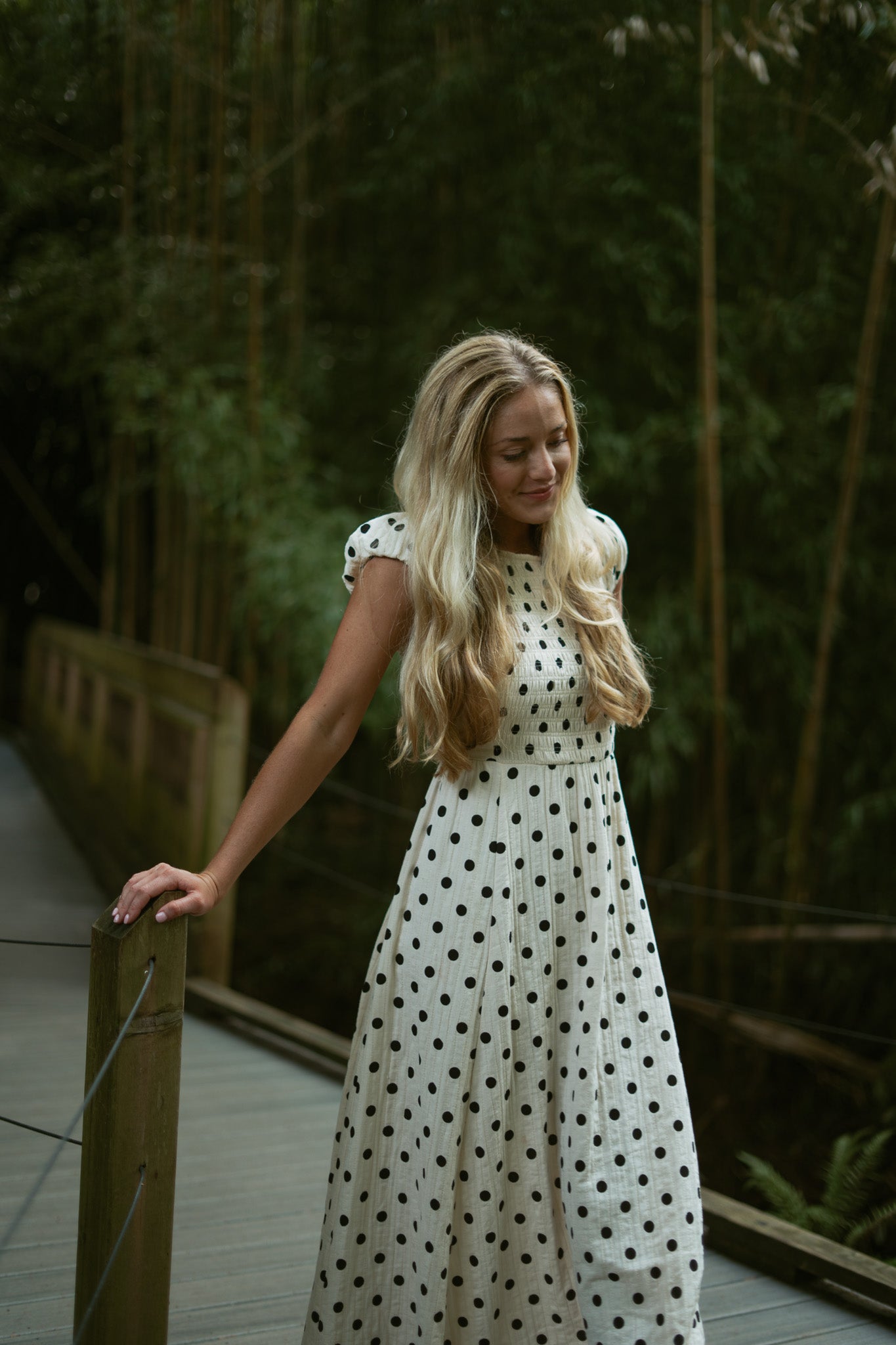 Palermo Polka Dots Open Back Dress