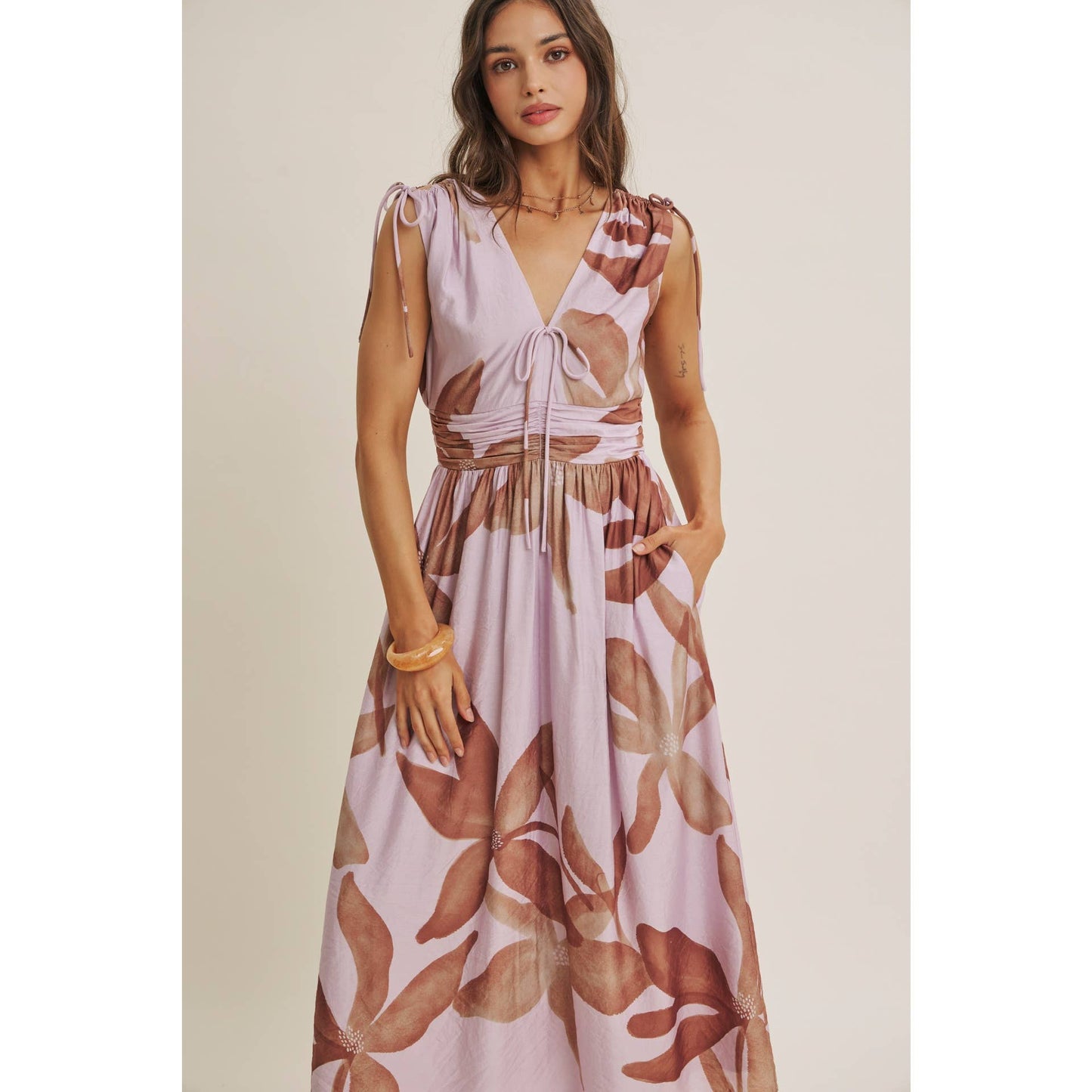 Tropical Sunset Midi Dress