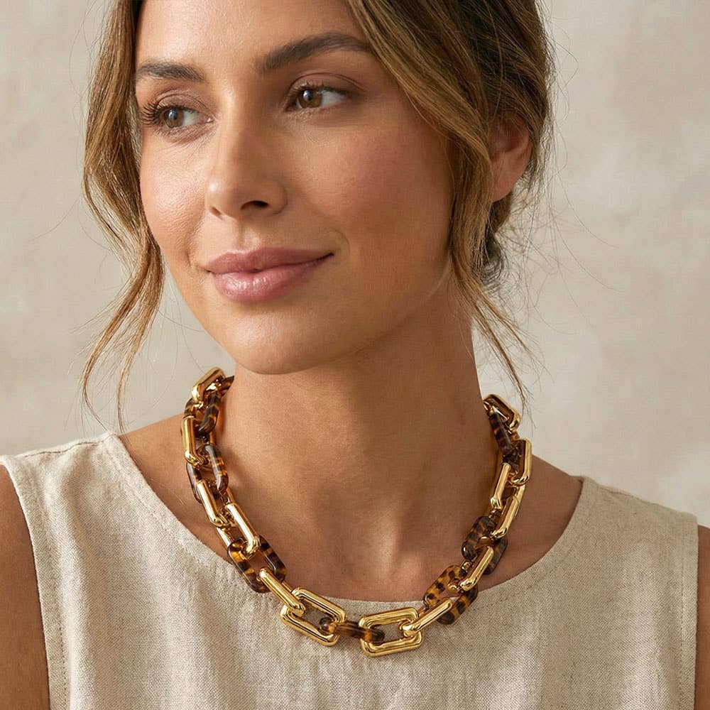 Cape Town Geometric Link Necklace