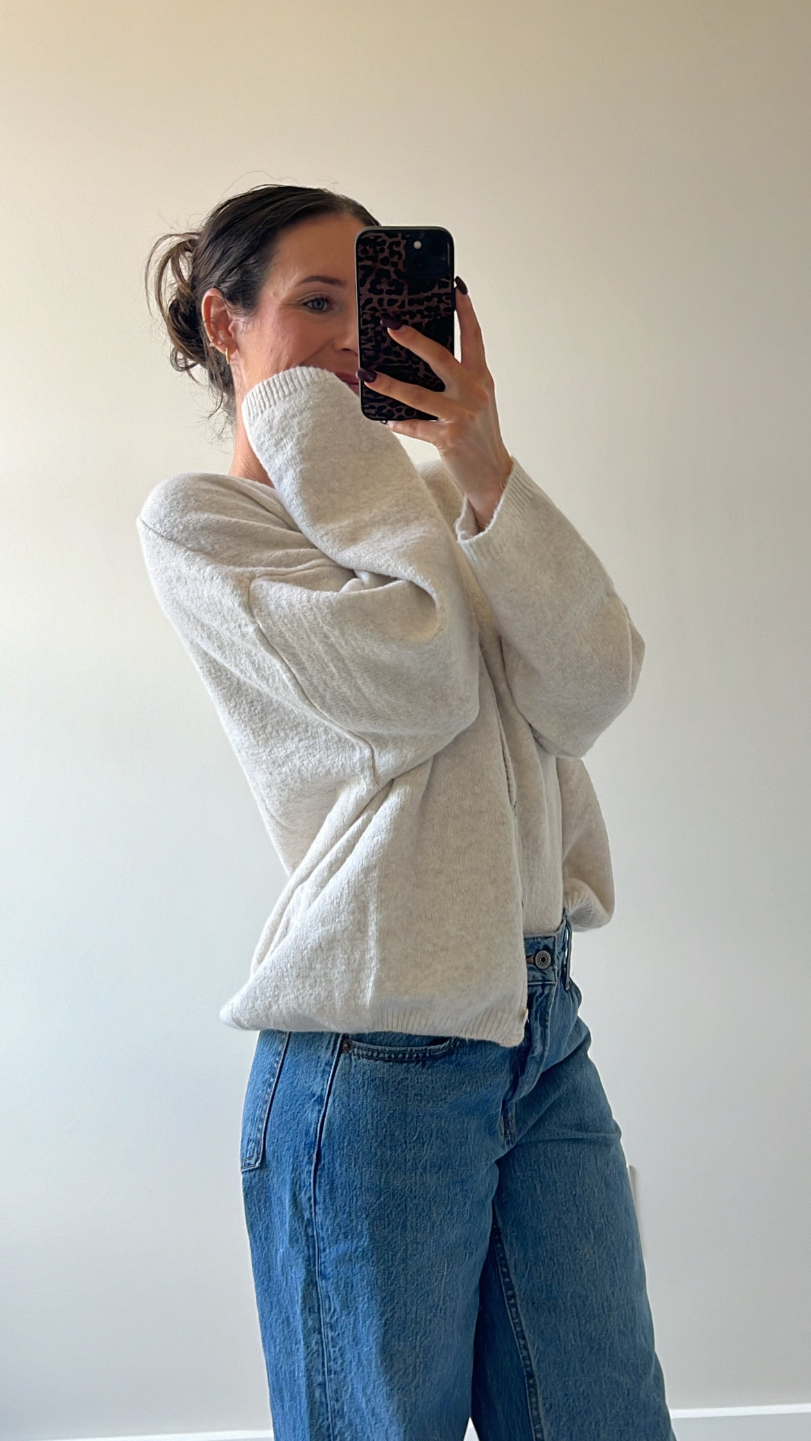 Cream Coast Cardigan Sweater