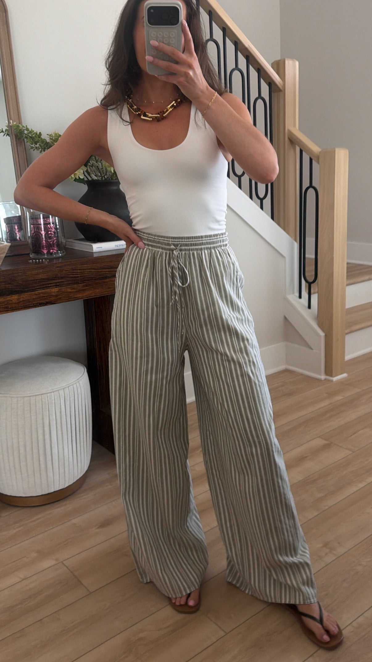 Harbor Light Stripe Wide Leg Pants