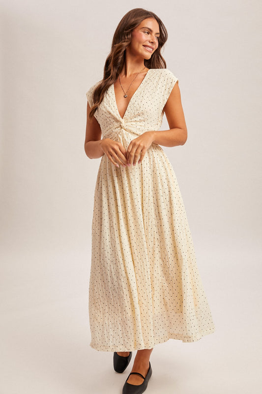 Golden Dunes Midi Dress