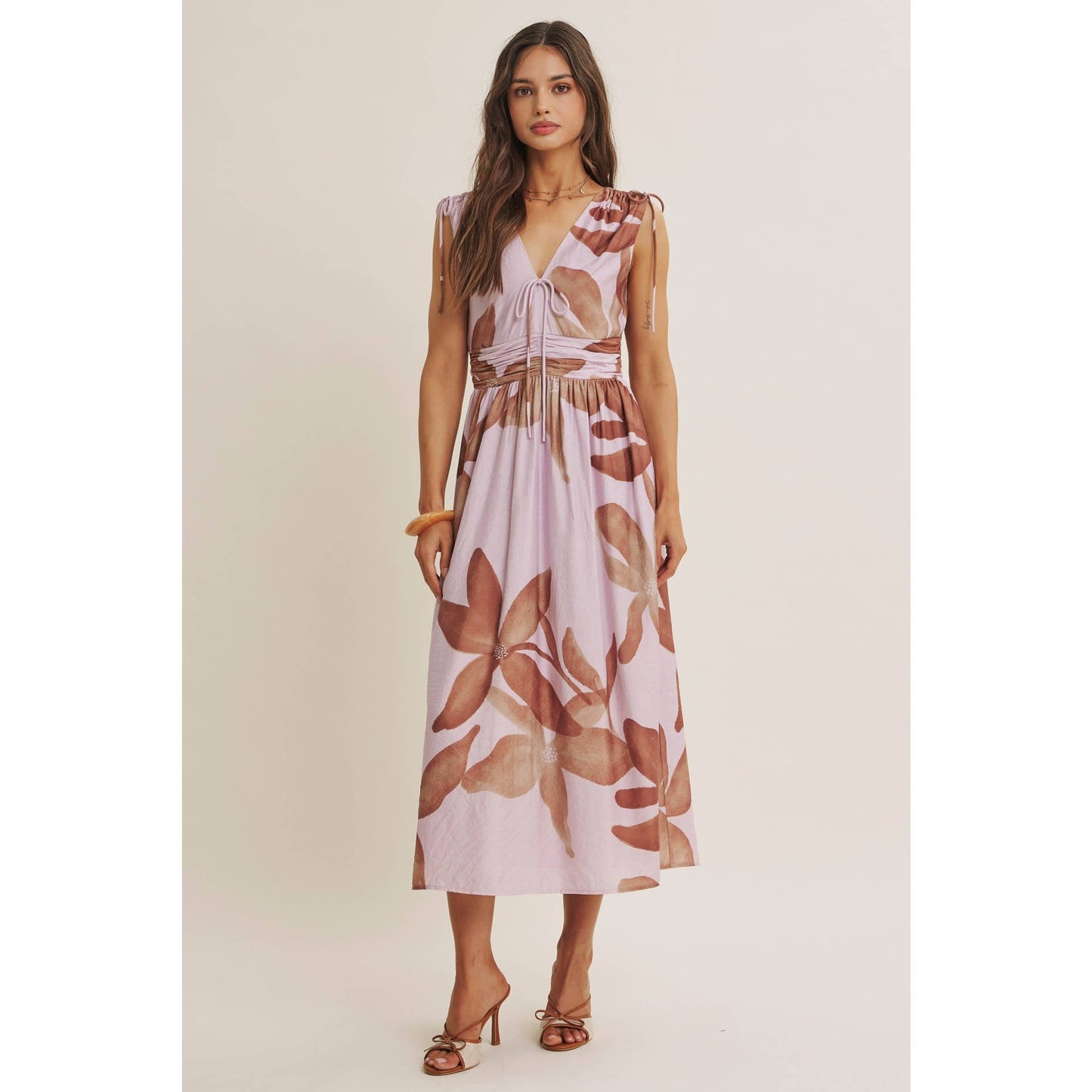 Tropical Sunset Midi Dress