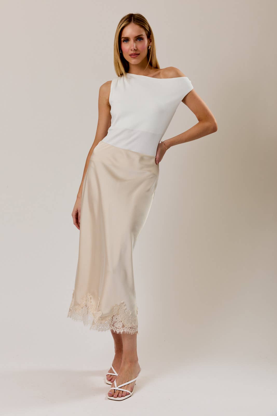 Pearl Tide Midi Skirt