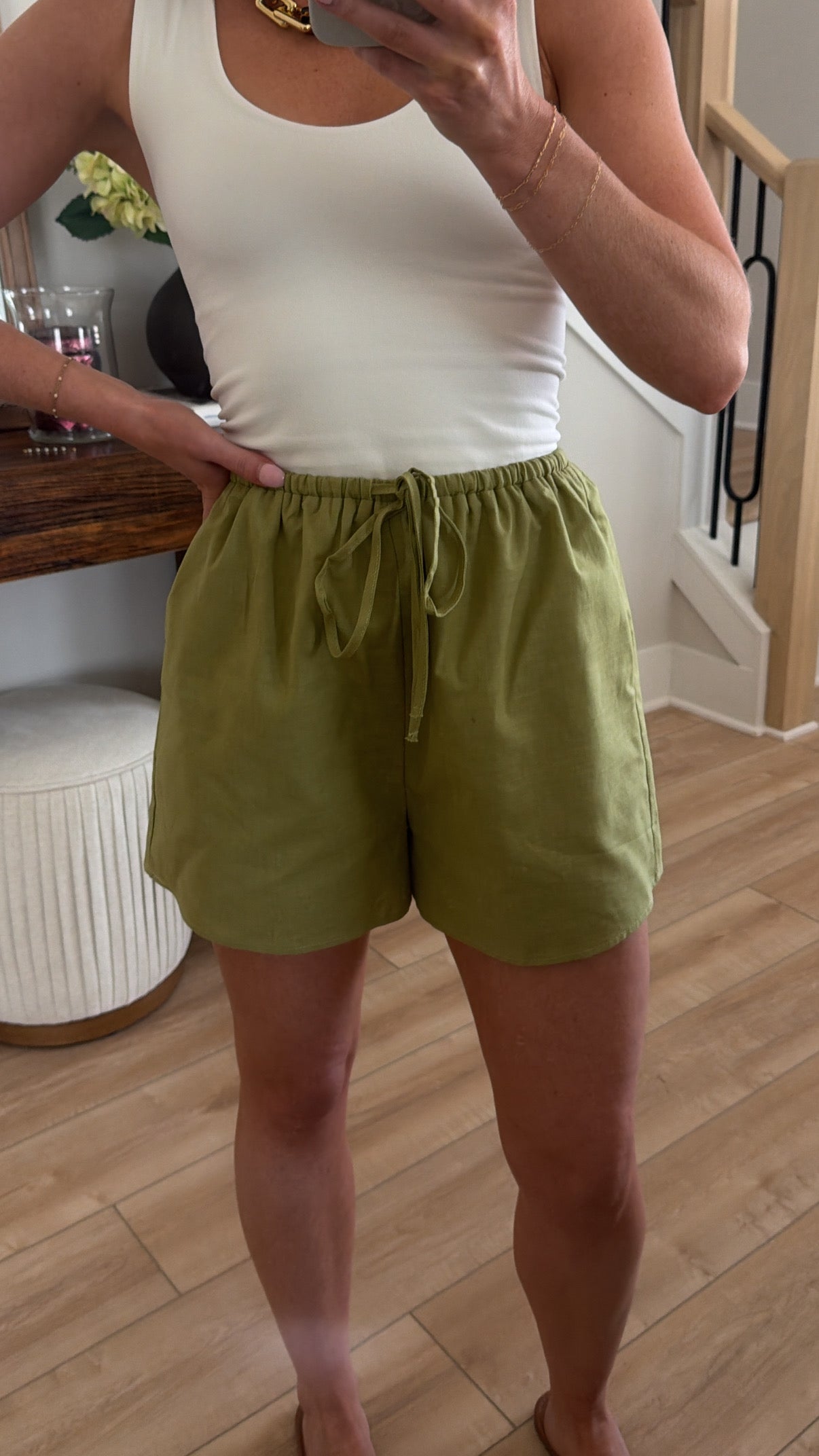 Seaside Linen Drawstring Shorts