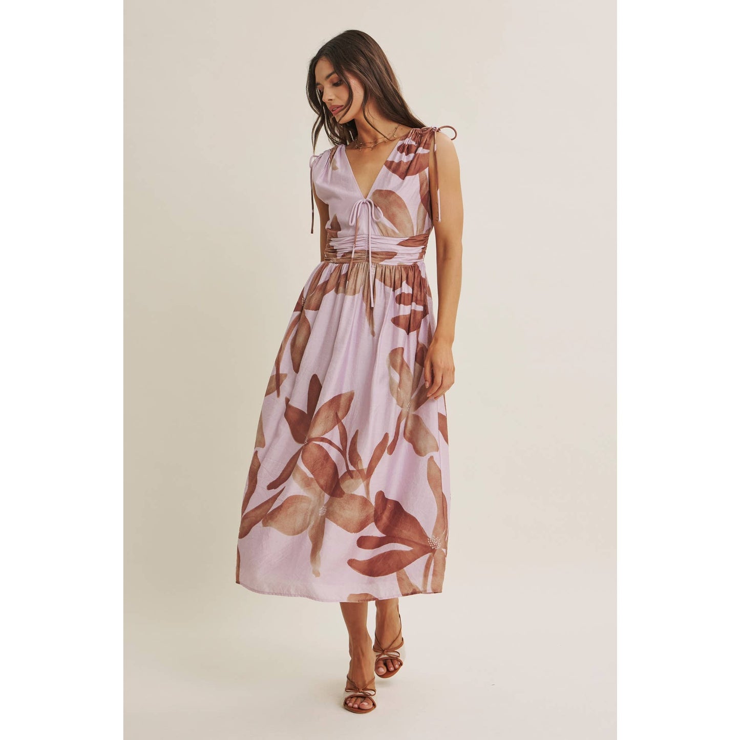 Tropical Sunset Midi Dress