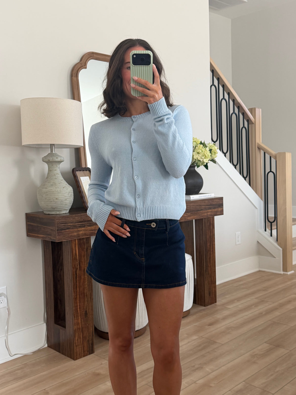 Blue Lagoon Crew Neck Cardigan