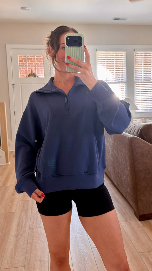 Roam Free Modal Quarter Zip Pullover