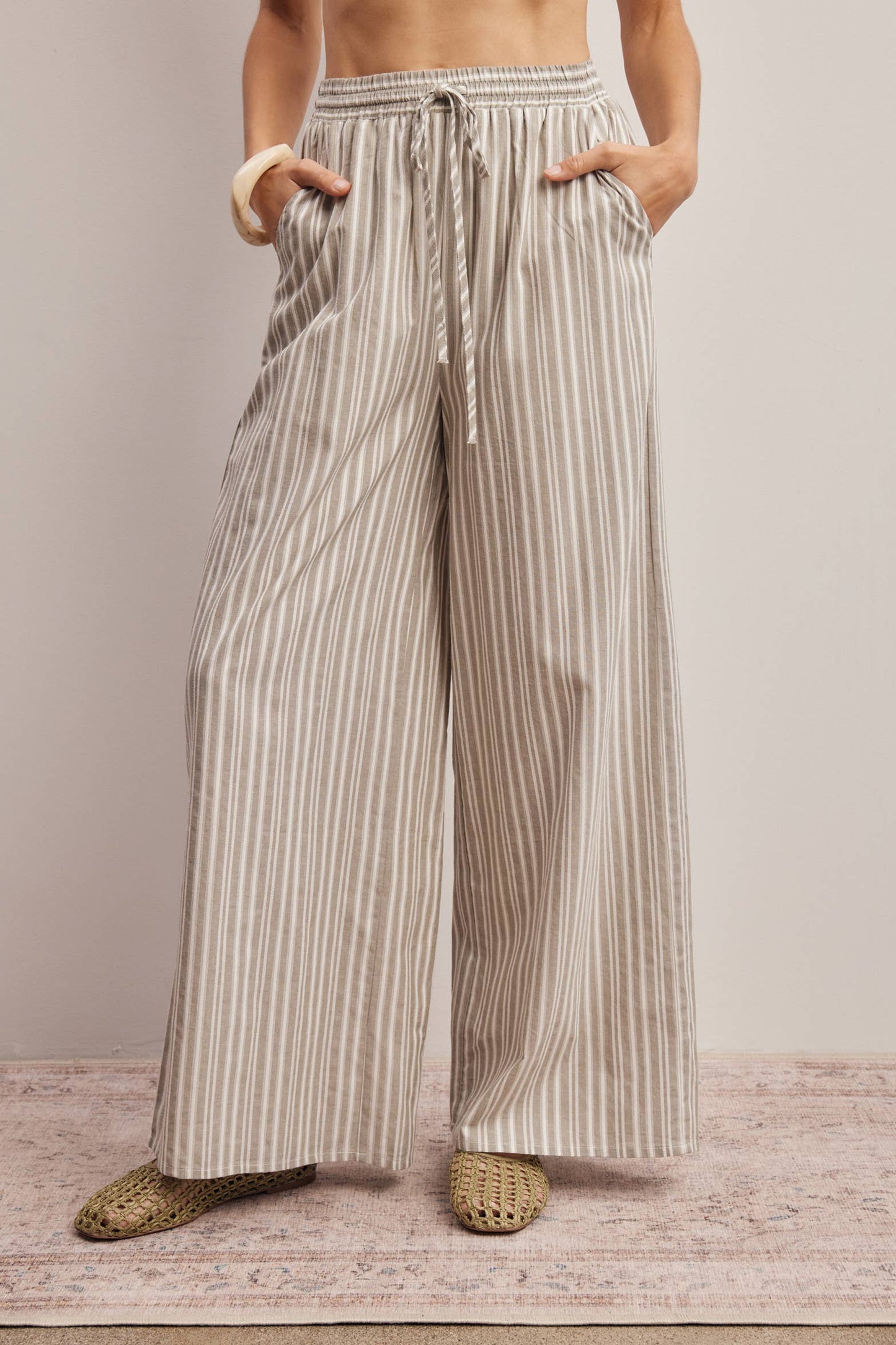 Harbor Light Stripe Wide Leg Pants