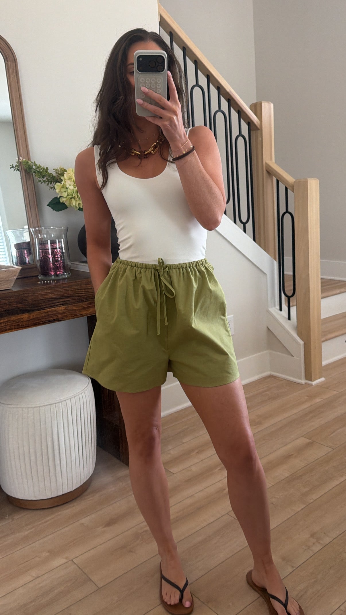 Seaside Linen Drawstring Shorts