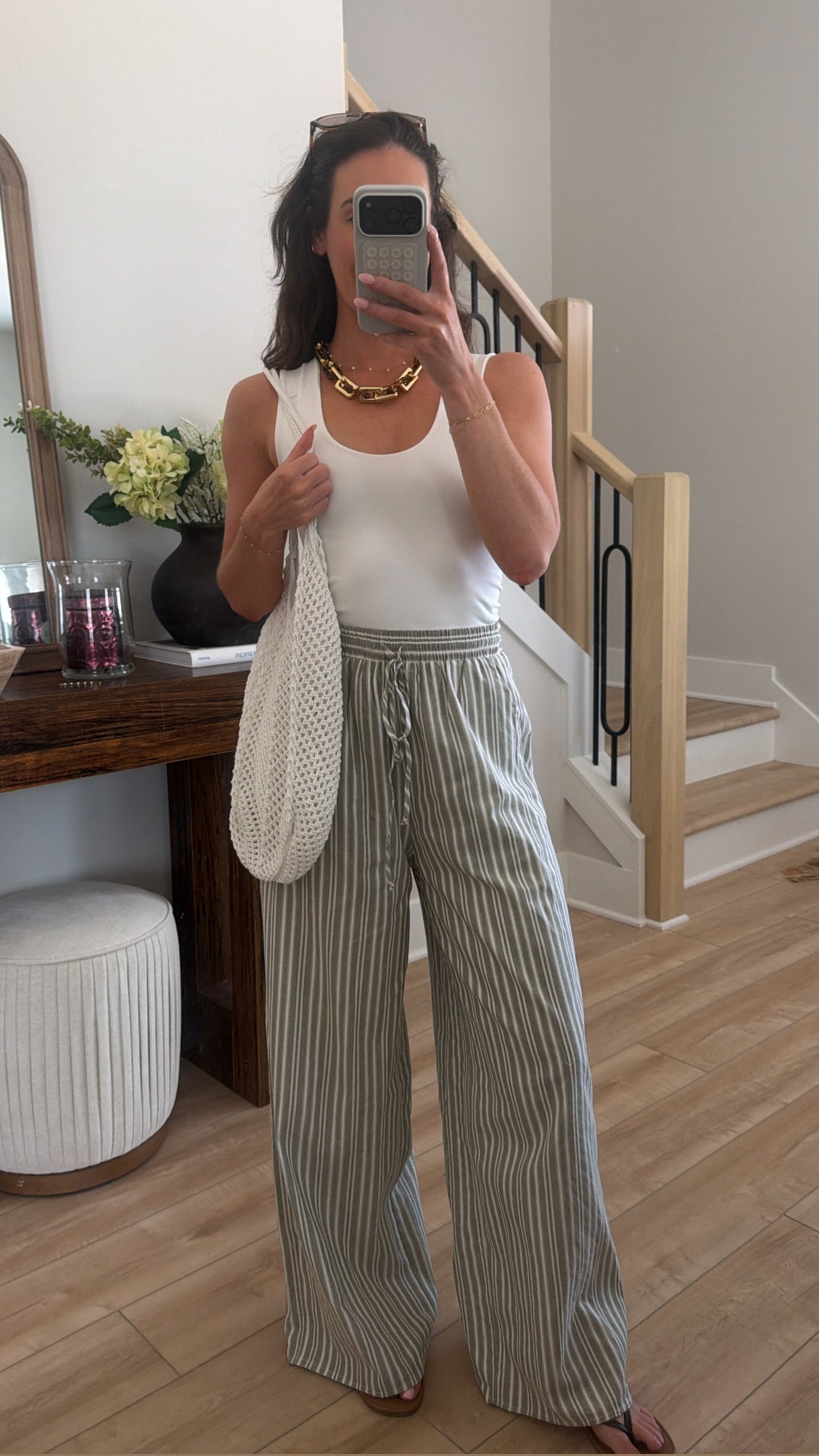 Harbor Light Stripe Wide Leg Pants