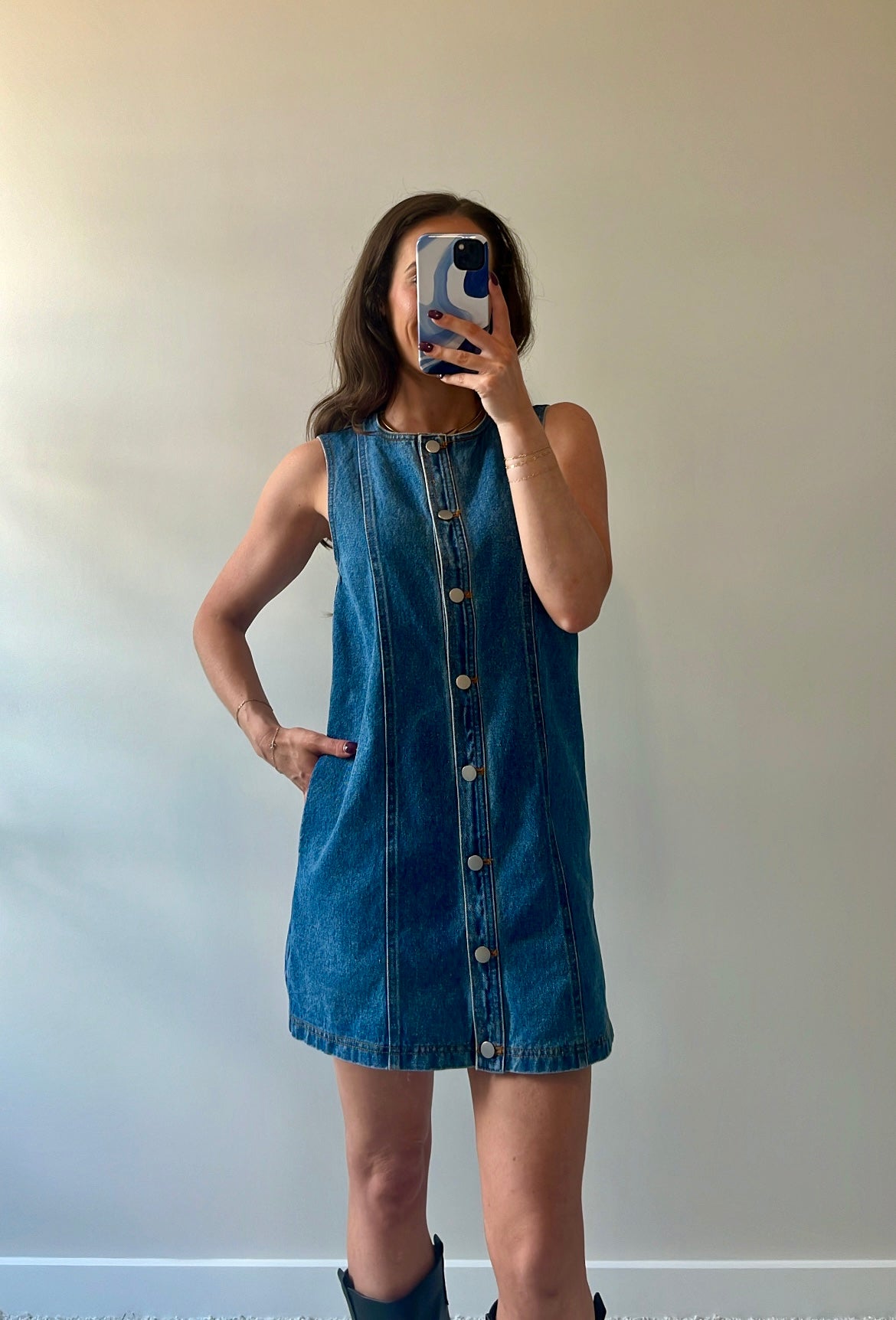 Fall Bound Button Up Dress