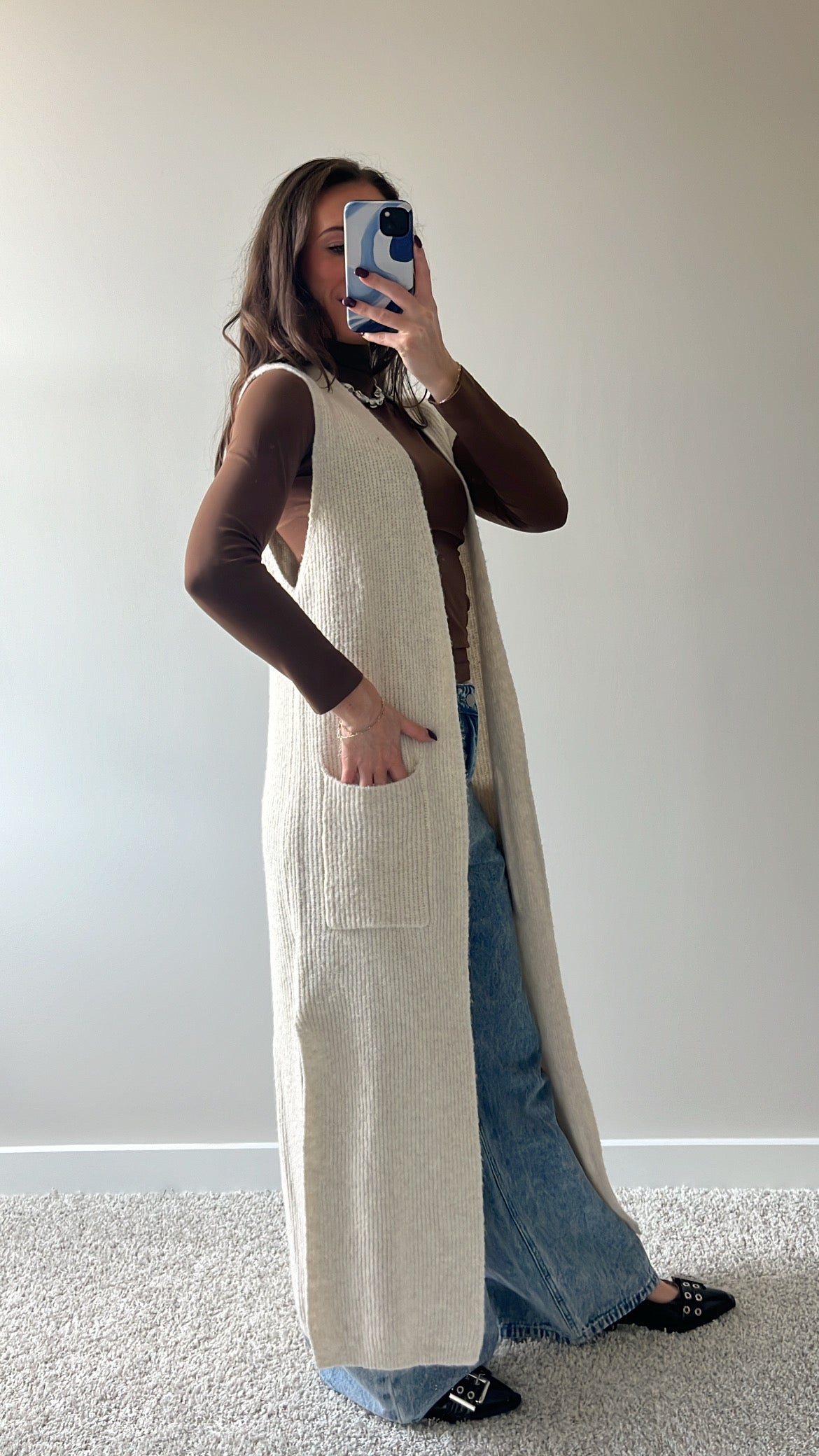 Creamsicle Longline Cardigan