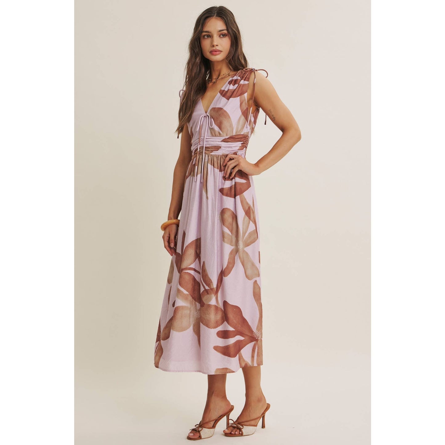Tropical Sunset Midi Dress