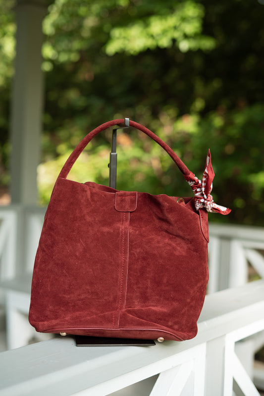 Holland Suede Scarf Handbag