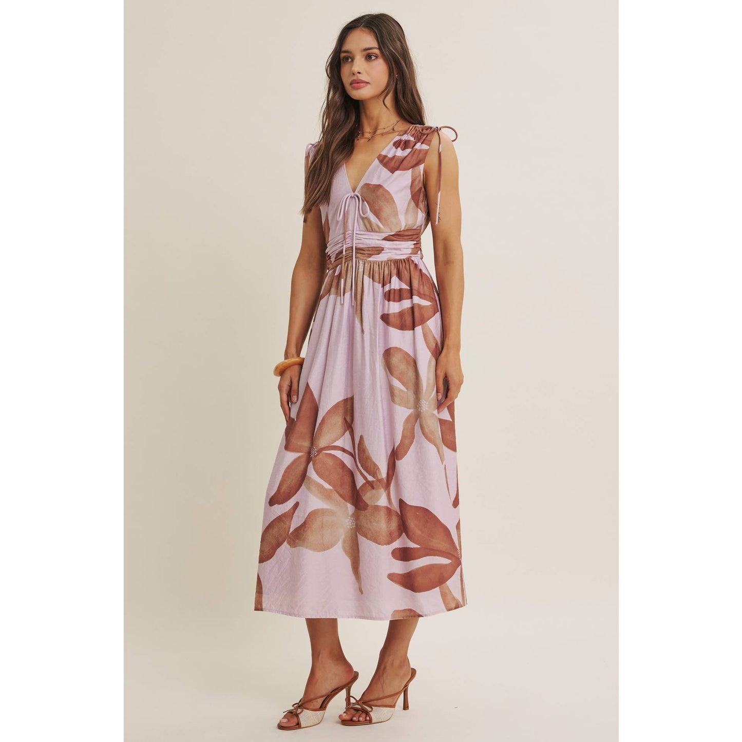 Tropical Sunset Midi Dress