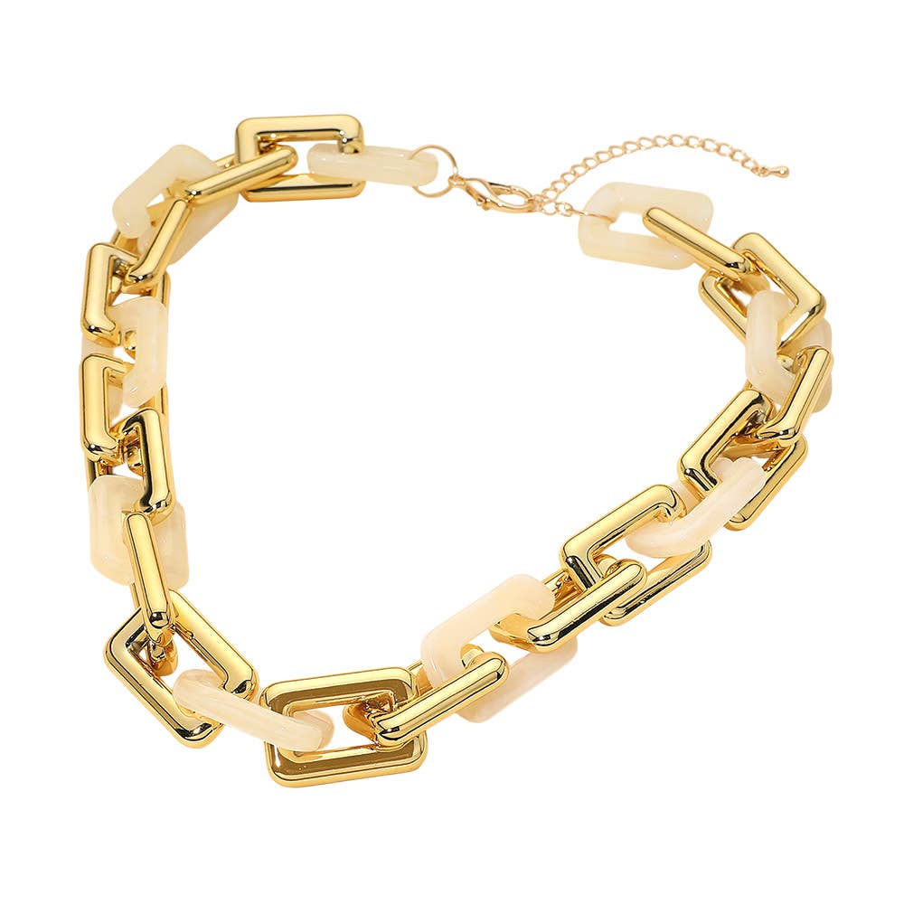 Cape Town Geometric Link Necklace