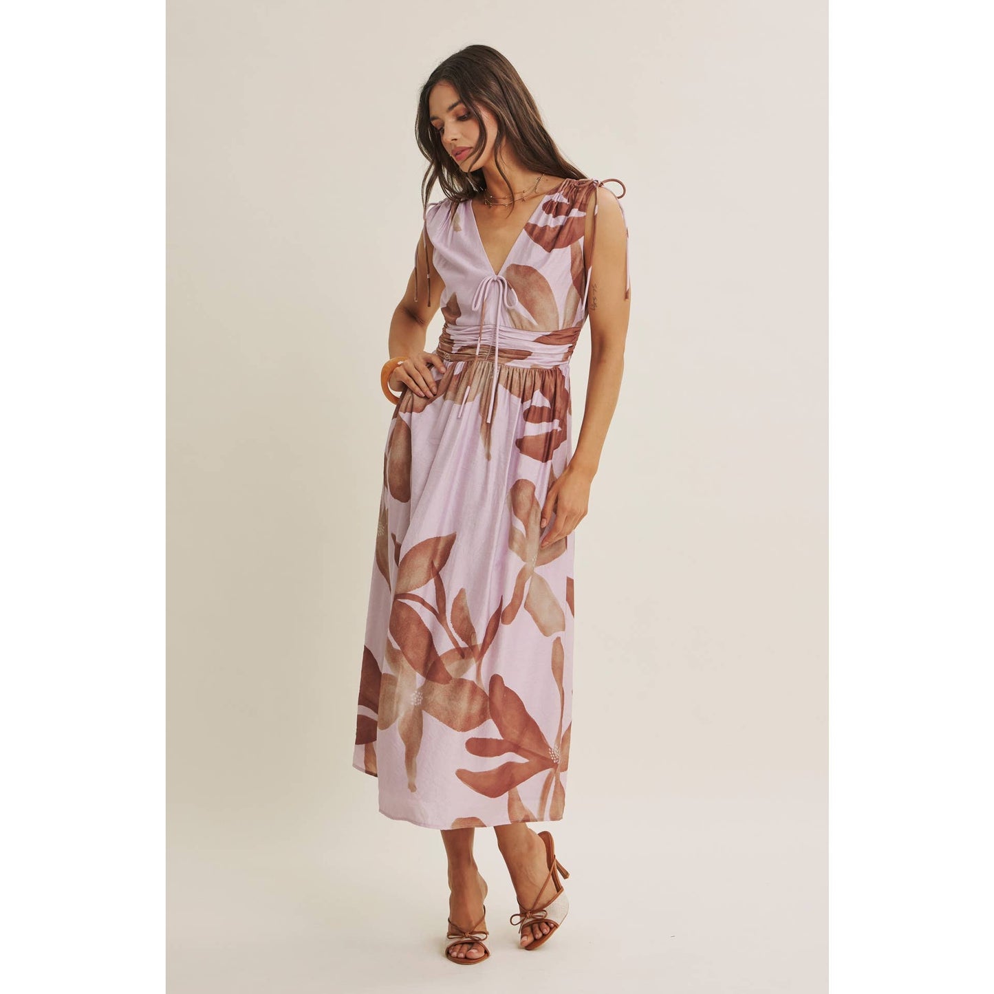 Tropical Sunset Midi Dress