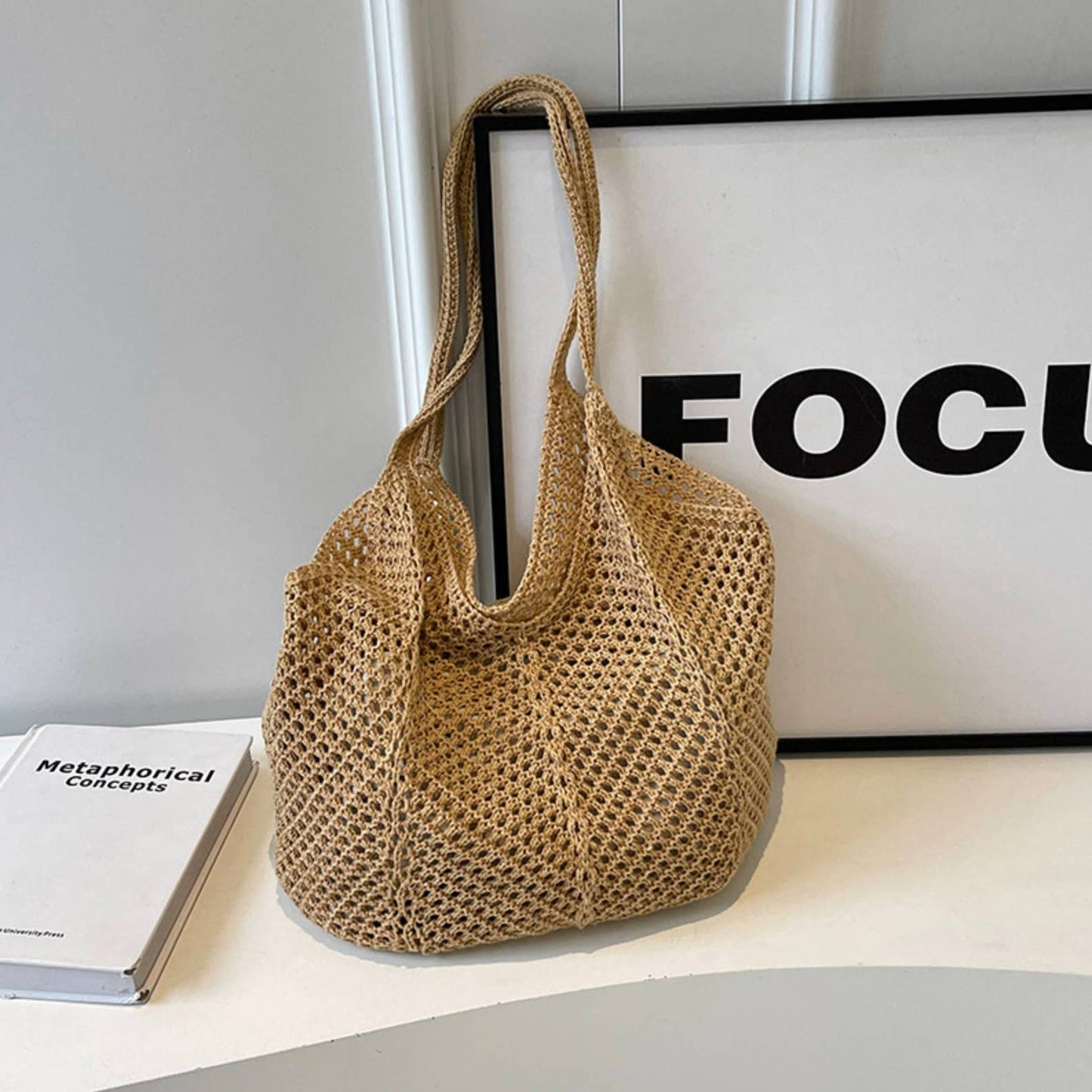 Sand Dunes Crochet Shoulder Bag