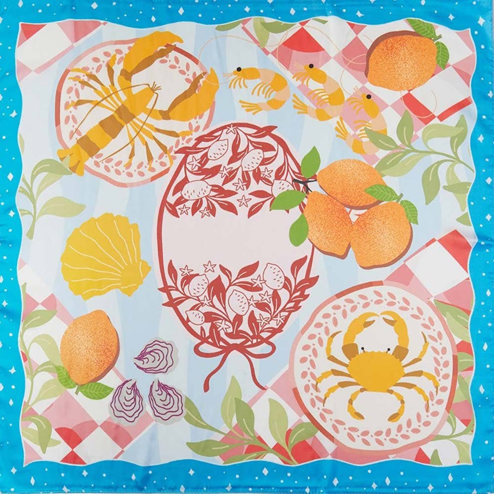 Seaside Bliss Square Bandana Scarf