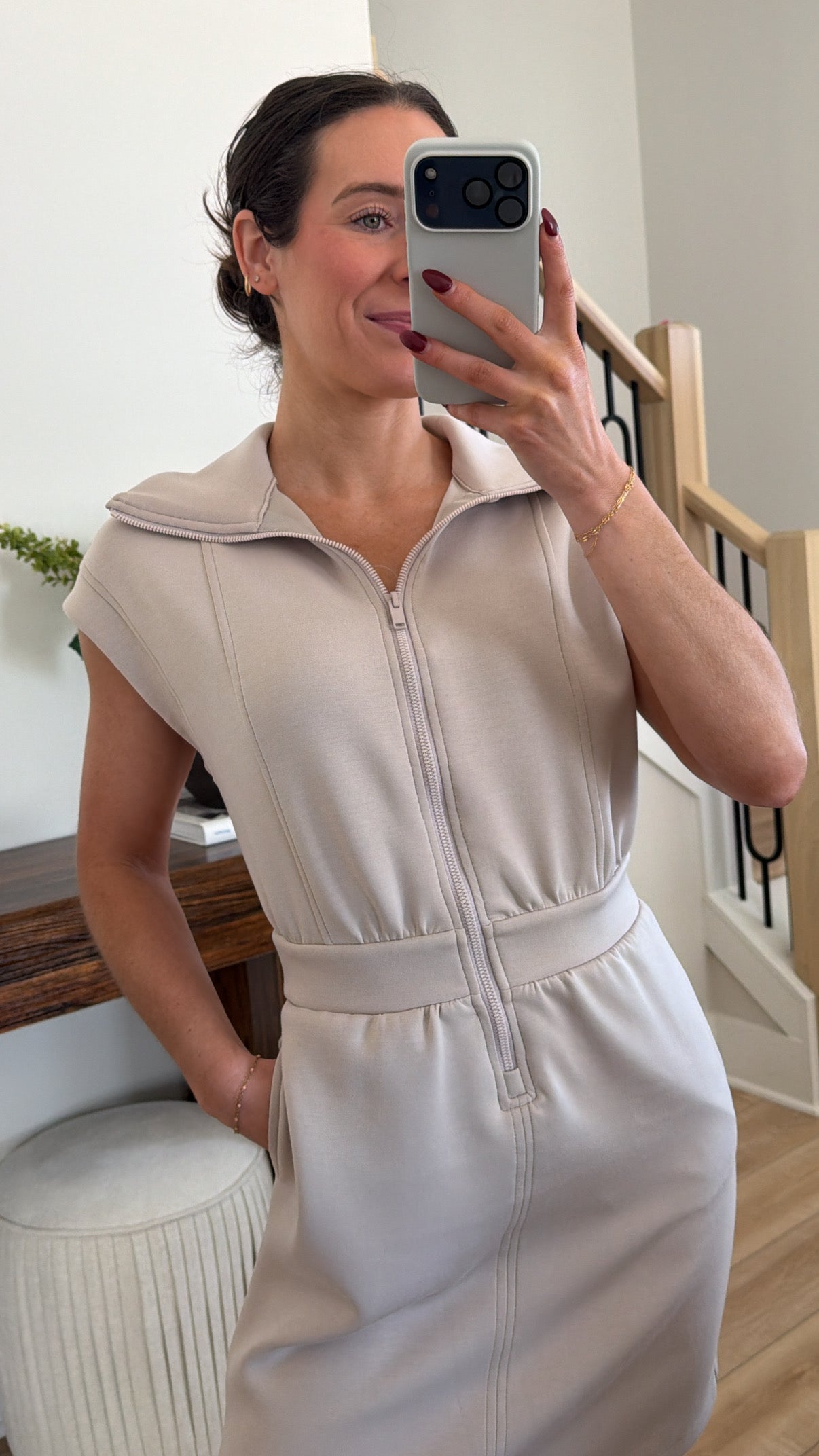 Roam Free Zip-Up Casual Dress