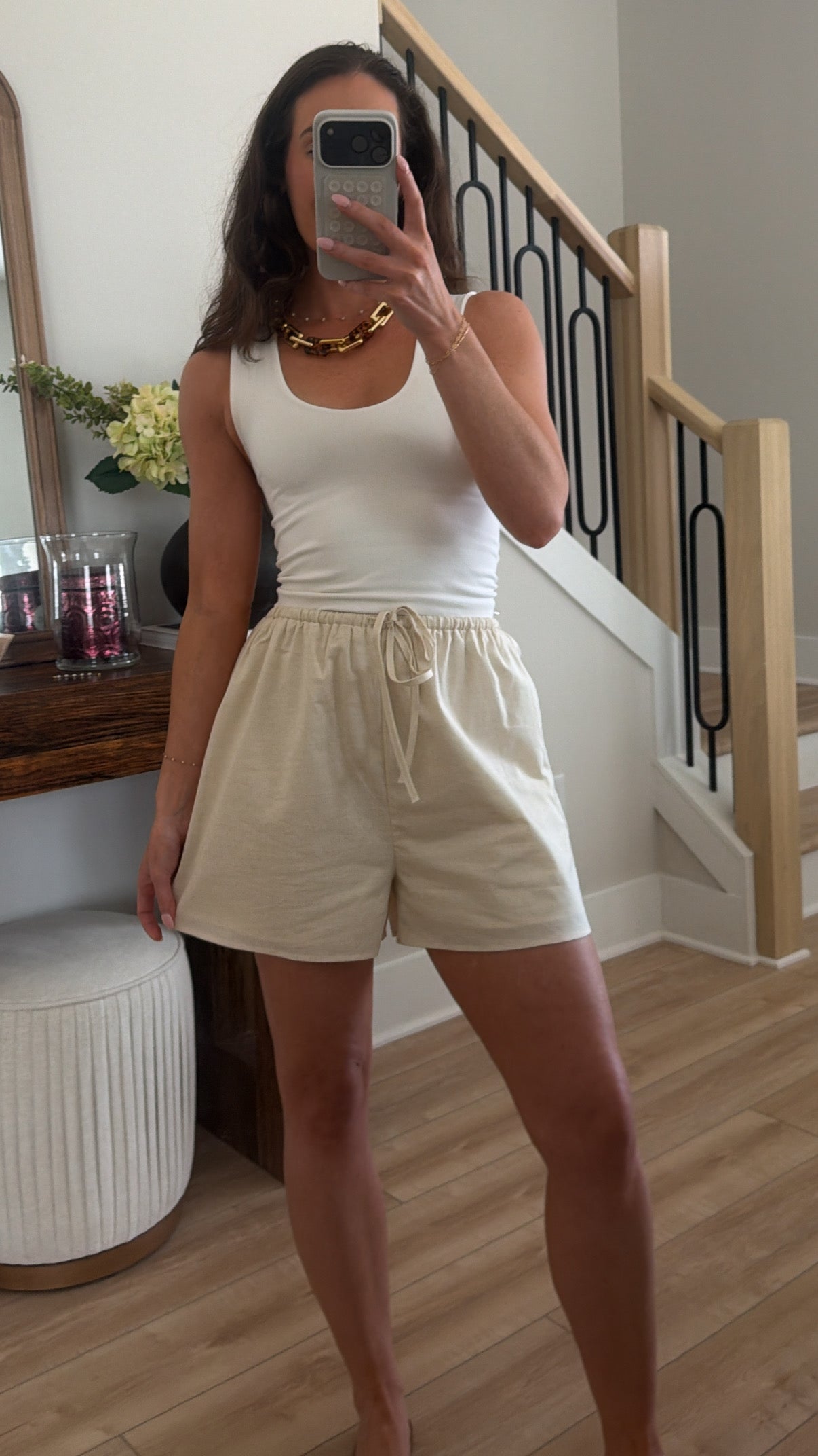 Seaside Linen Drawstring Shorts