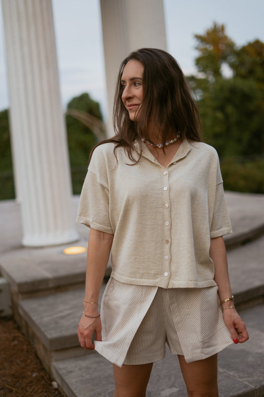 Porto Relaxed Cardigan Sweater