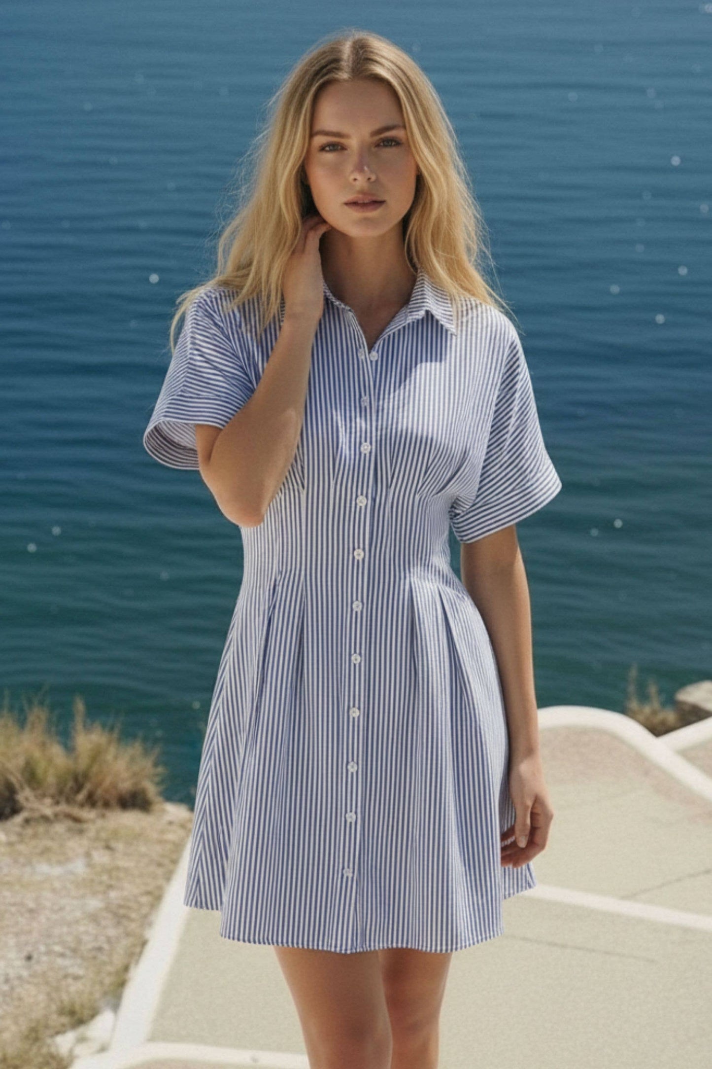 Seabreeze Pinstripe Dress