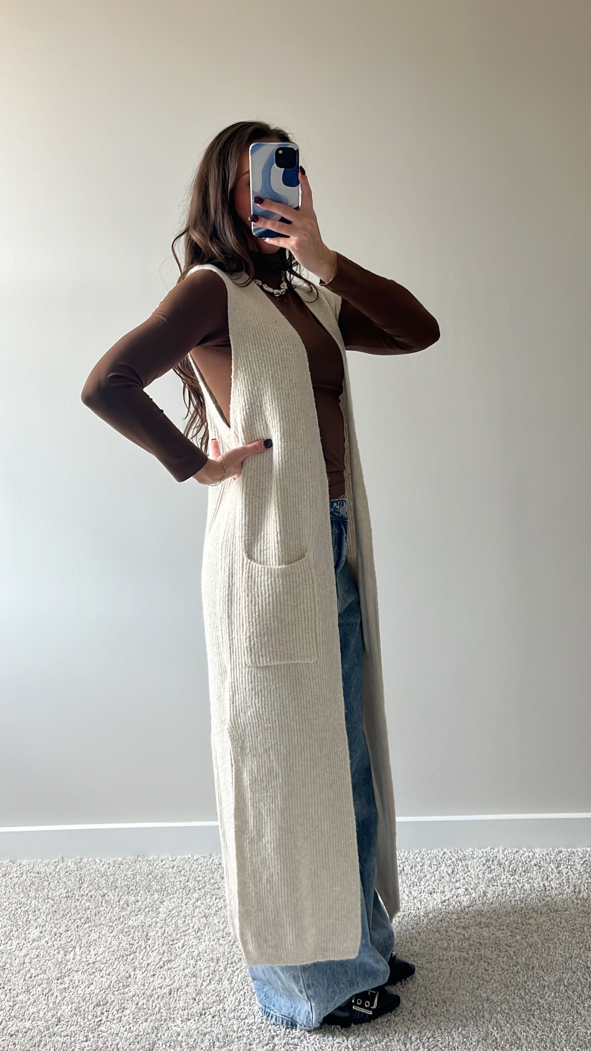 Creamsicle Longline Cardigan
