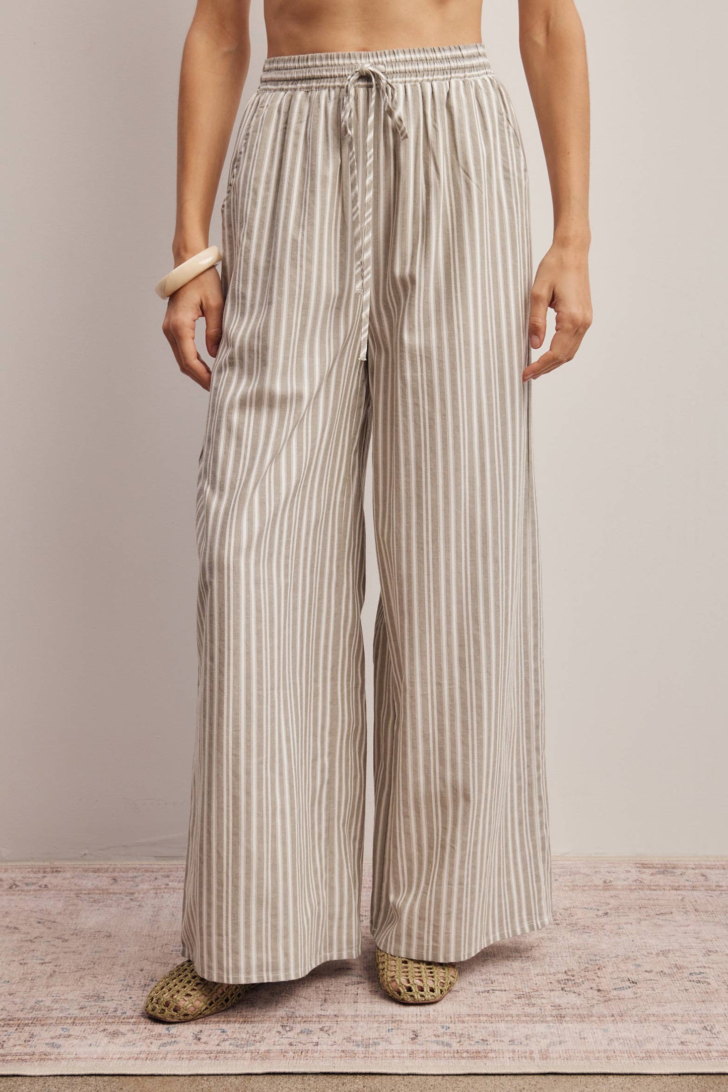 Harbor Light Stripe Wide Leg Pants