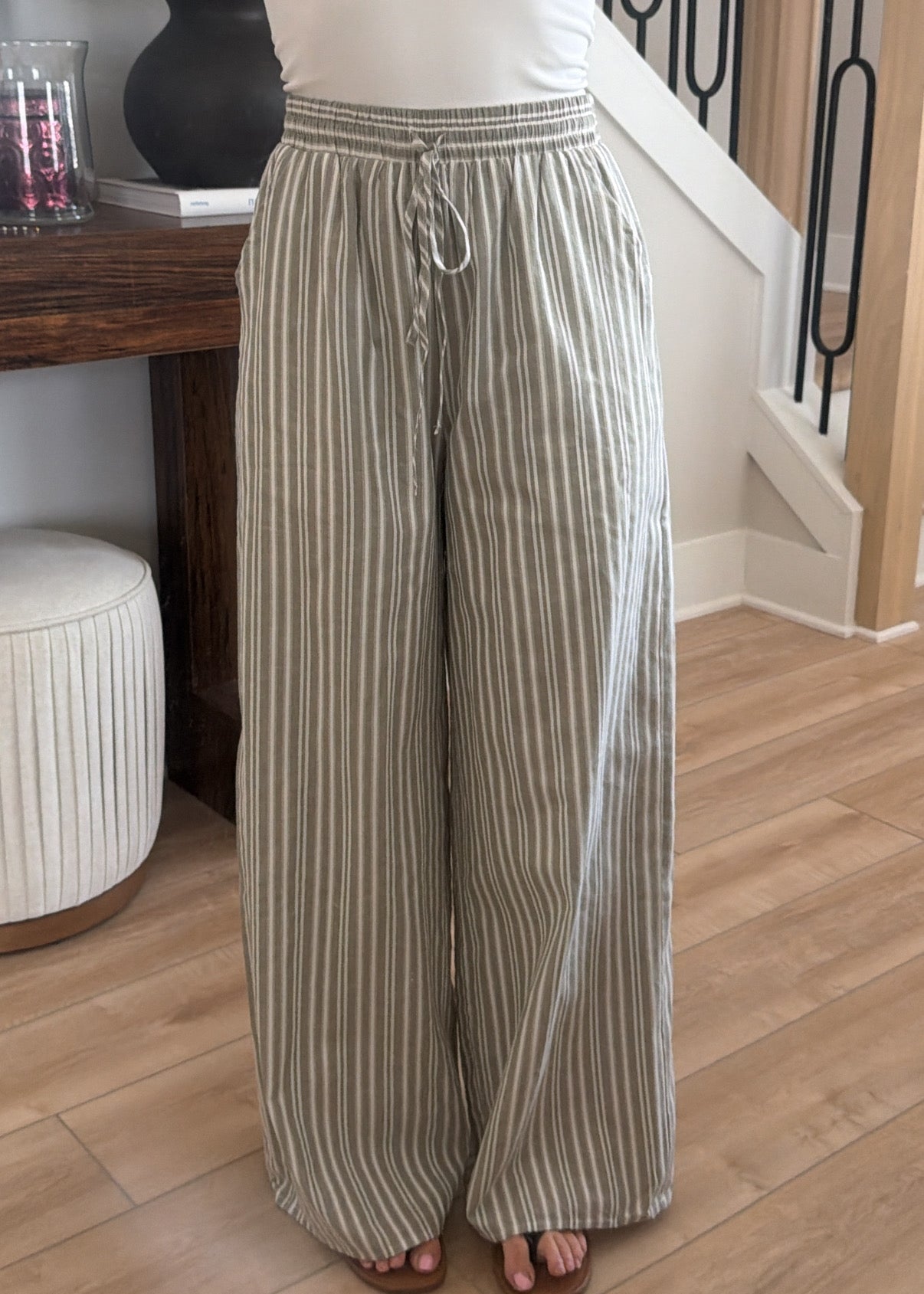 Harbor Light Stripe Wide Leg Pants