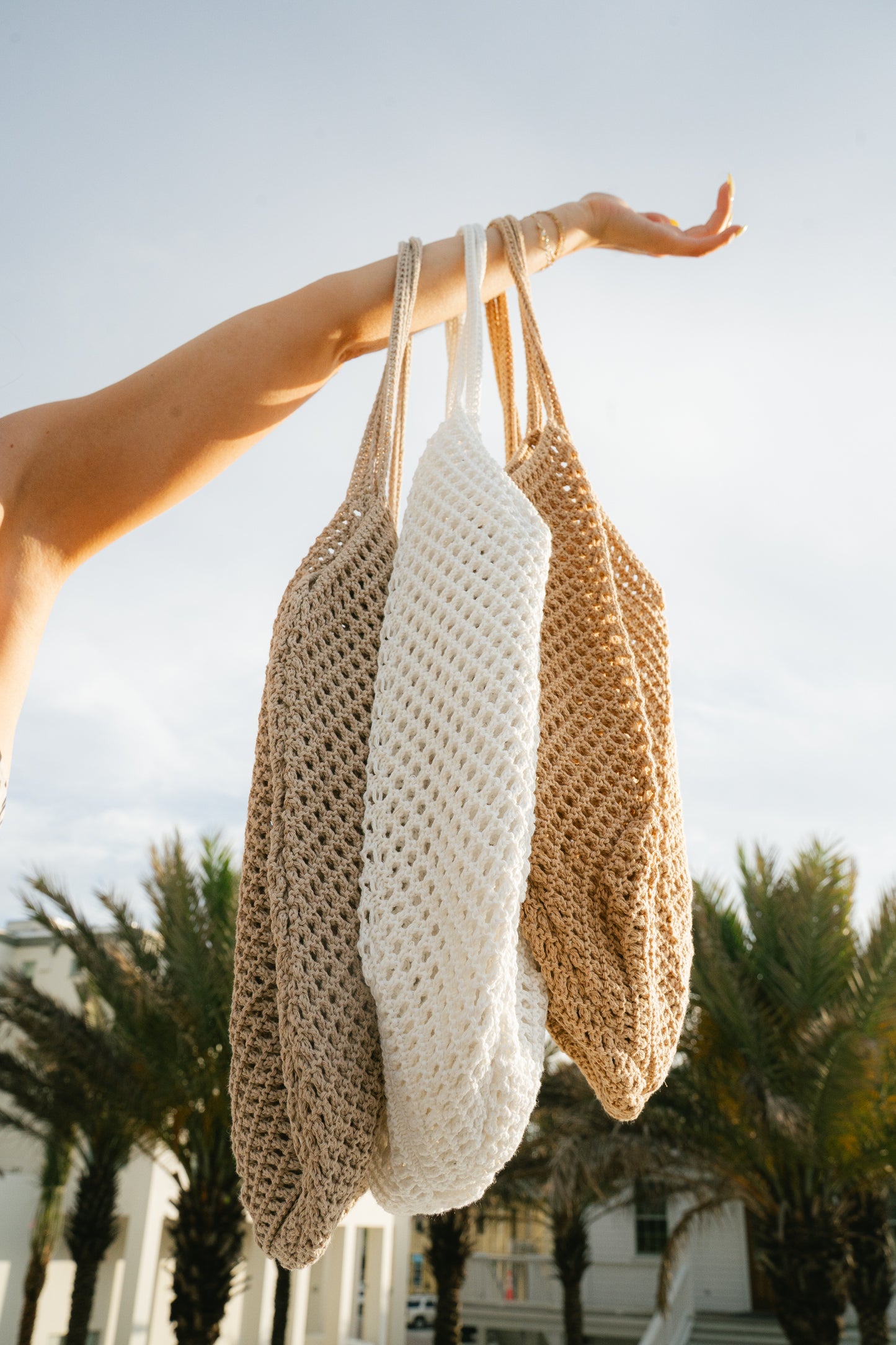 Sand Dunes Crochet Shoulder Bag