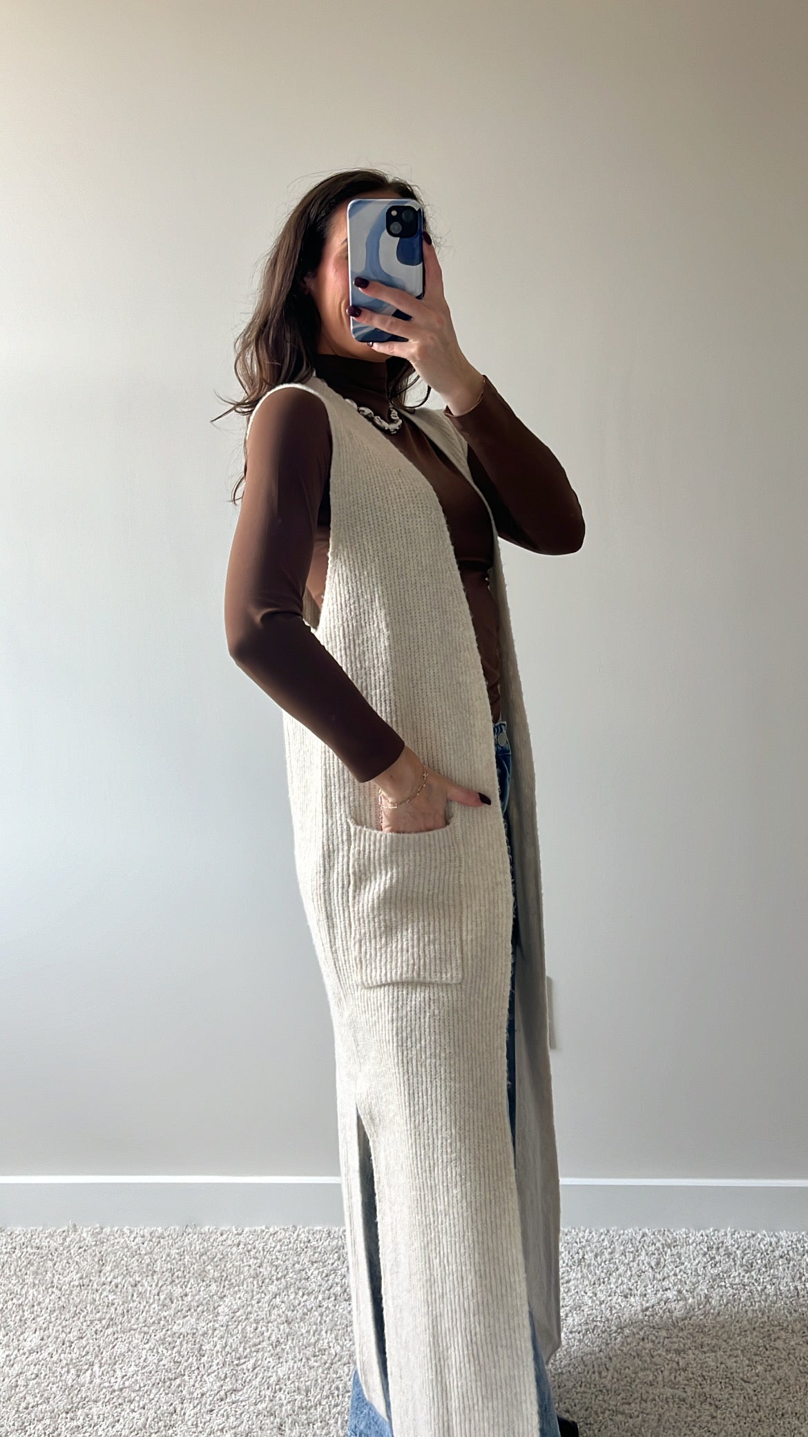 Creamsicle Longline Cardigan