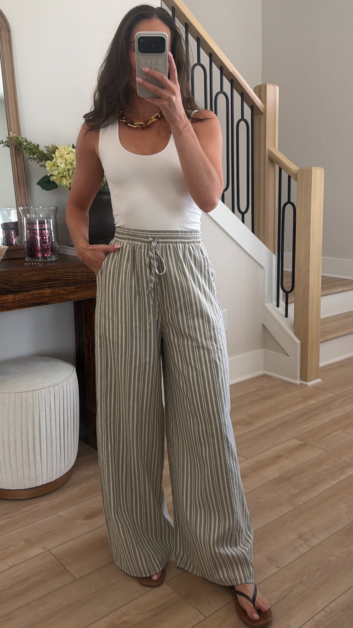 Harbor Light Stripe Wide Leg Pants