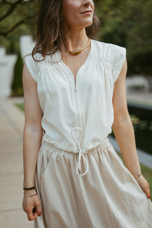 Soleil Zipper Top