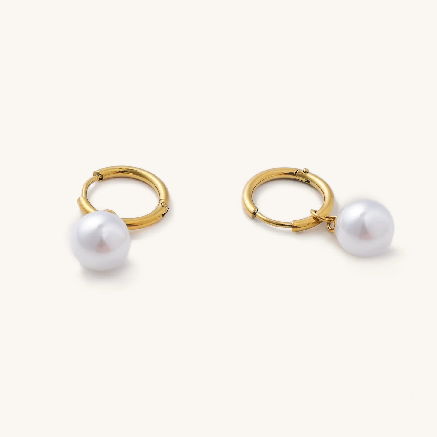 Freshwater Pearl Waterproof Hoops