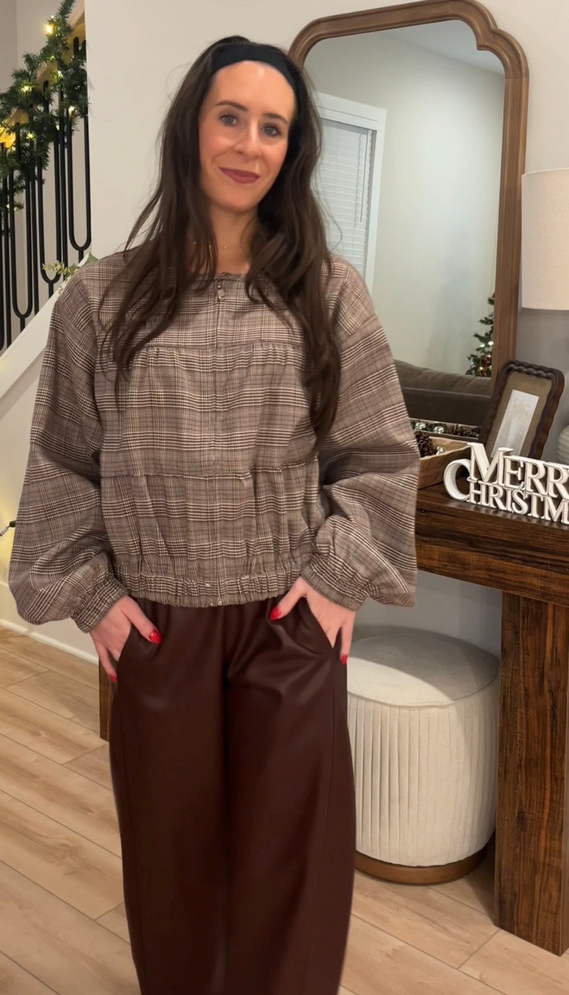 Notting Hill Plaid Bomber Jacket